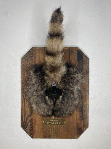 Taxidermy Raccoon Butt Bottle Opener