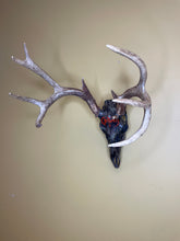 Obituary Metal Band Logo Camo Deer Skull with Antlers European Mount