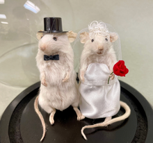 Taxidermy Wedding Mouse Couple Bride and Groom